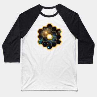 James Webb Telescope - Peep Into Galaxies and Deep Space - NASA JWST Artistic Baseball T-Shirt